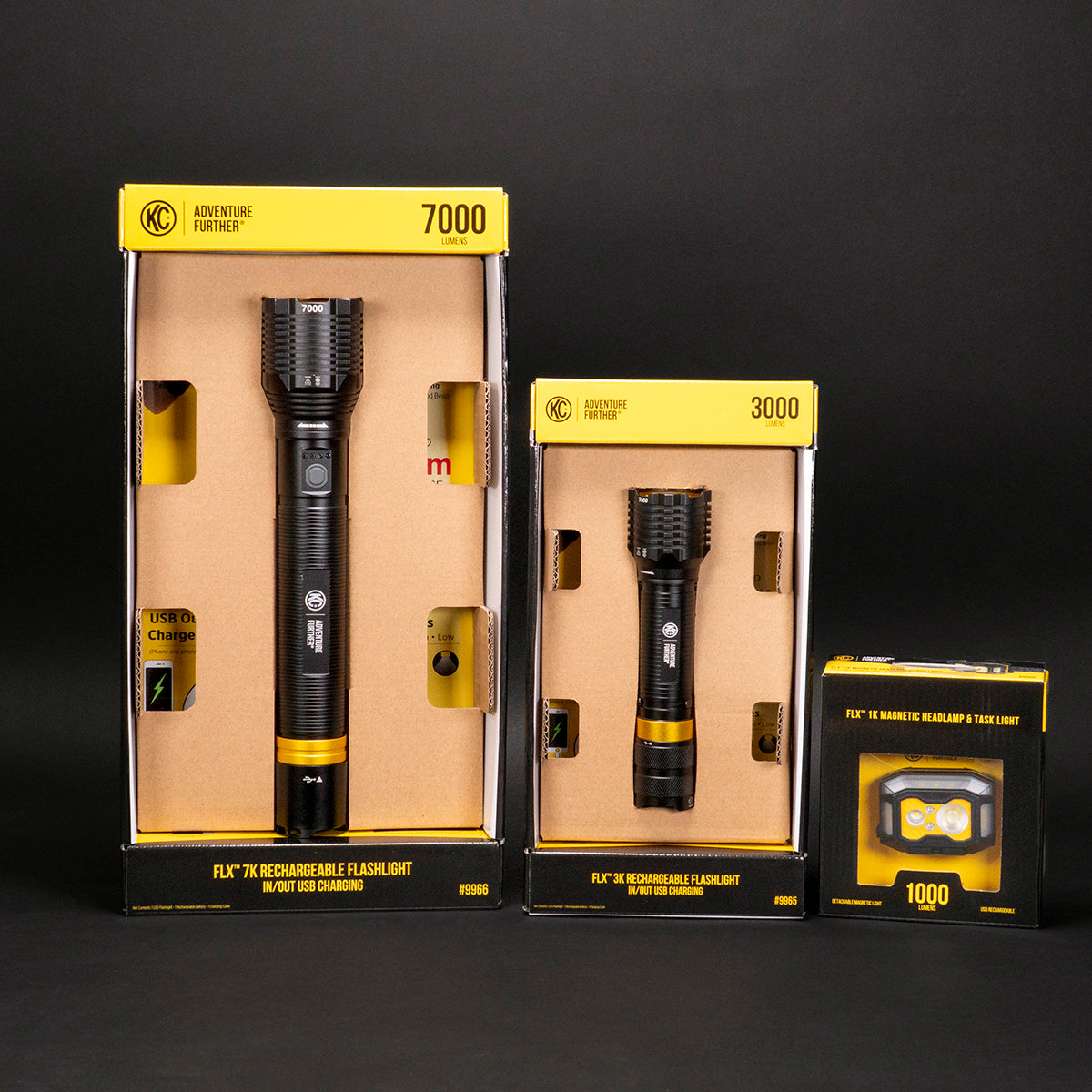 KC HiLiTES FLX フラッシュライト バンドルセット