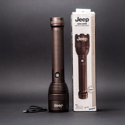 Jeep × Energizer ハイルーメン メタル充電式LEDフラッシュライト