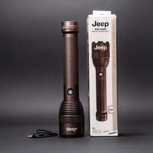 Jeep × Energizer ハイルーメン メタル充電式LEDフラッシュライト