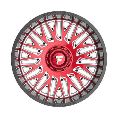 Fittipaldi Off Road FA07MBRM | GLOSS BLACK MACHINED FACE WITH RED TINT AND MILLED WINDOWS