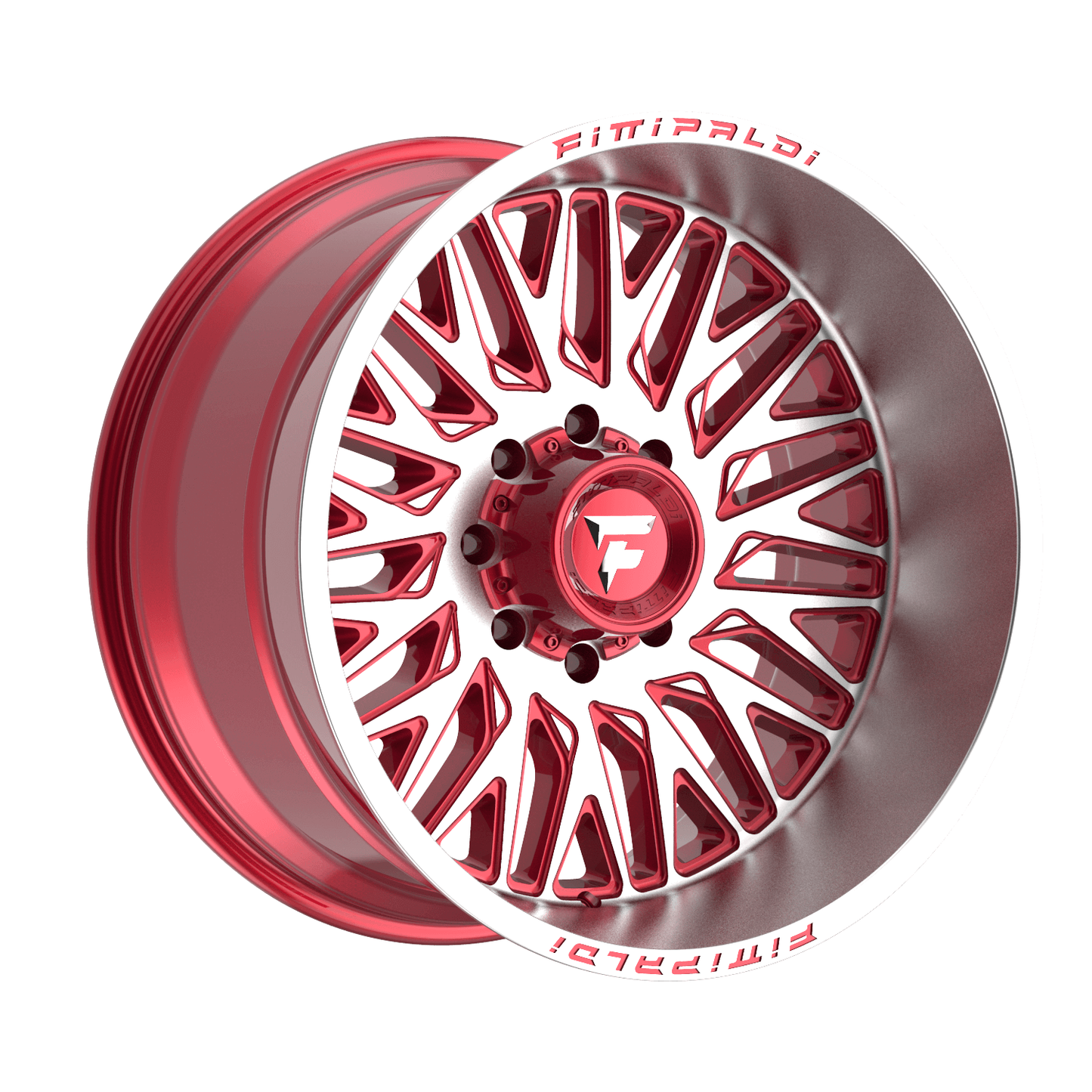 Fittipaldi Off Road FA07MR | GLOSS RED WITH MACHINED FACE AND LIP