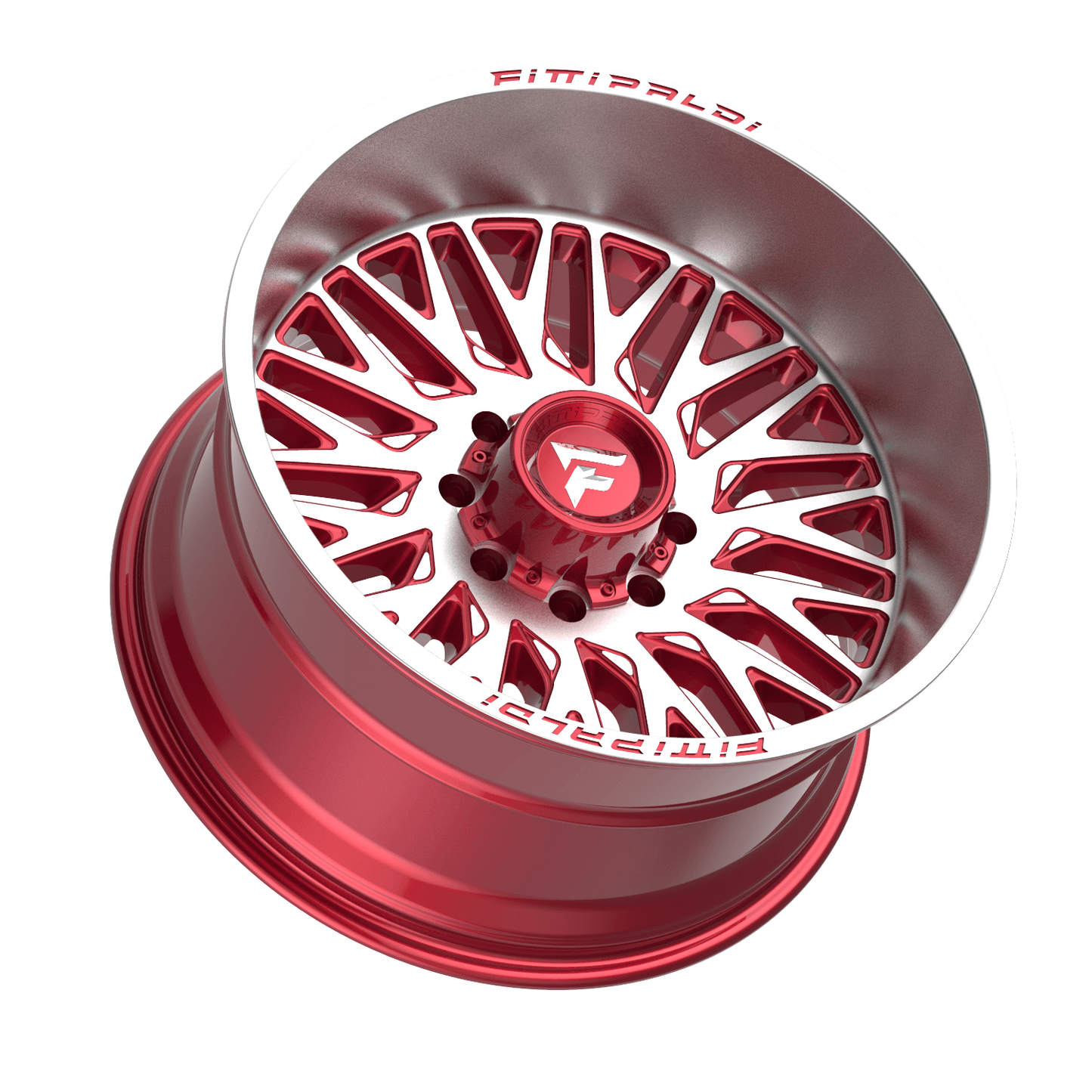 Fittipaldi Off Road FA07MR | GLOSS RED WITH MACHINED FACE AND LIP