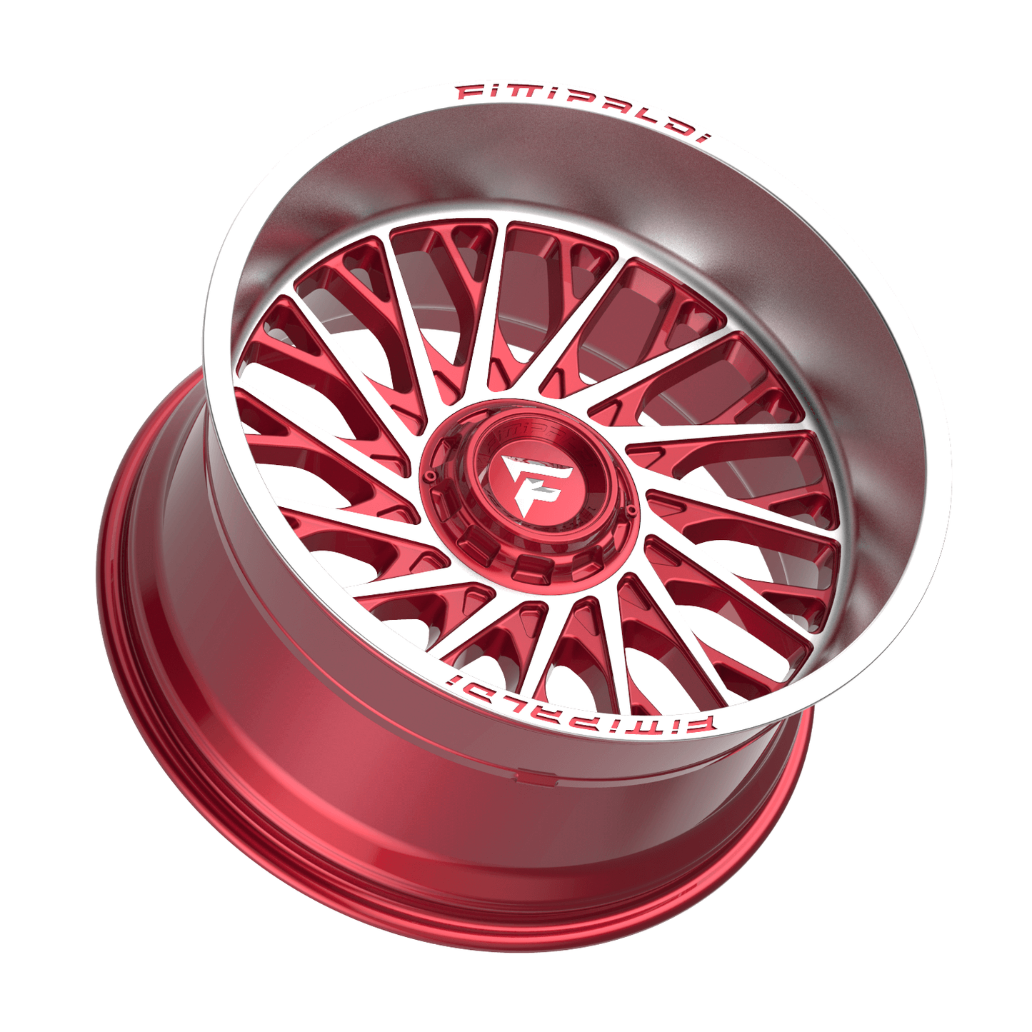 Fittipaldi Off Road FA08MR | GLOSS RED WITH MACHINED FACE AND LIP