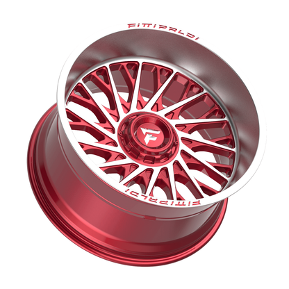 Fittipaldi Off Road FA08MR | GLOSS RED WITH MACHINED FACE AND LIP