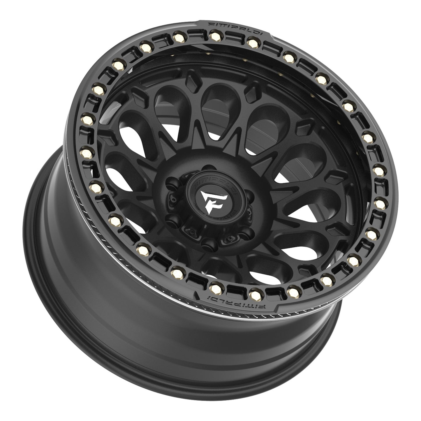 Fittipaldi Off Road FB153B BEADLOCK | SATIN BLACK WITH GLOSS BLACK FORGED RING