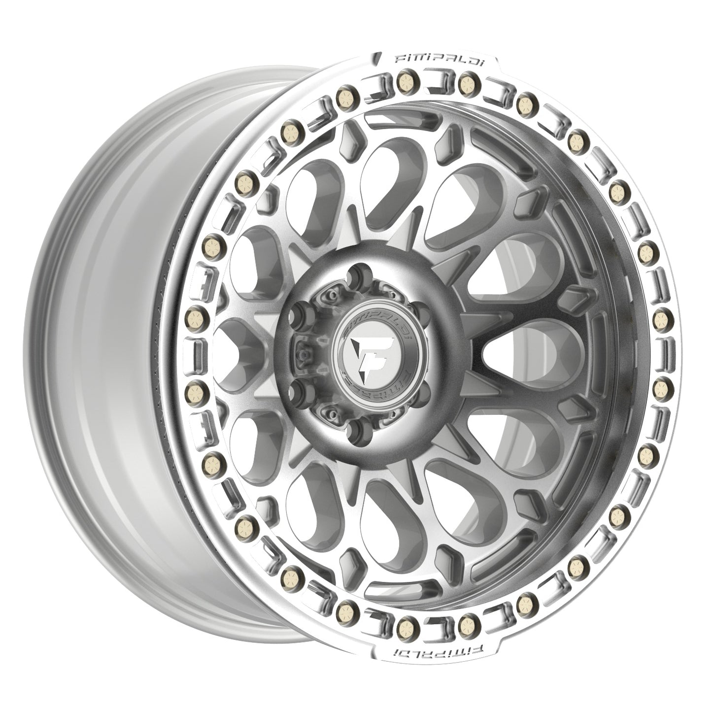 Fittipaldi Off Road FB153M BEADLOCK | GLOSS SILVER MACHINED WITH MACHINED RING