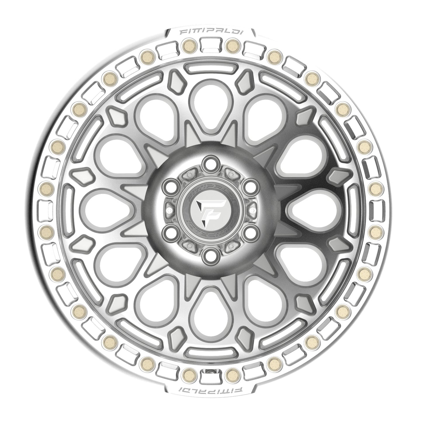 Fittipaldi Off Road FB153M BEADLOCK | GLOSS SILVER MACHINED WITH MACHINED RING