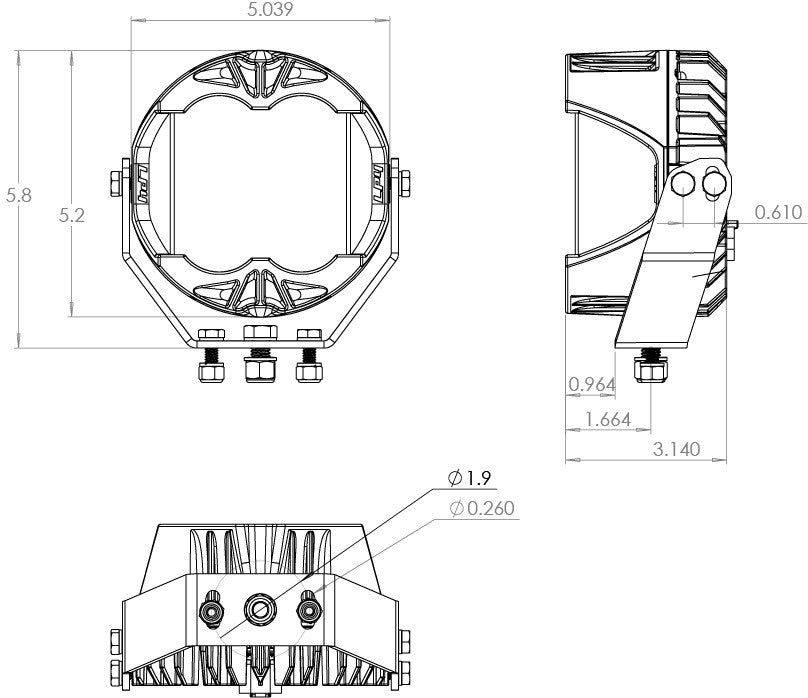 バハデザイン Baja Designs LP4 プロ LED AUXライト (ペア、カラーバックライト)