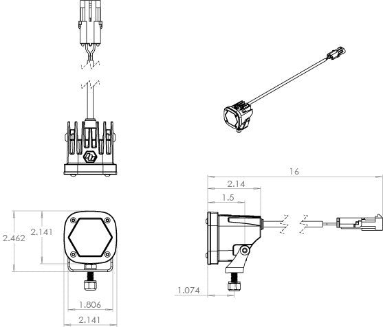 Baja Designs S1 LED AUXライト – アメリカンインテイク USカスタム