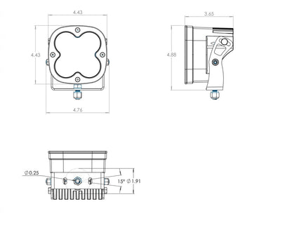 バハデザインズ Baja Designs XL プロ LED AUXライト ペア　アメリカンインテイク　アメリカンインテーク