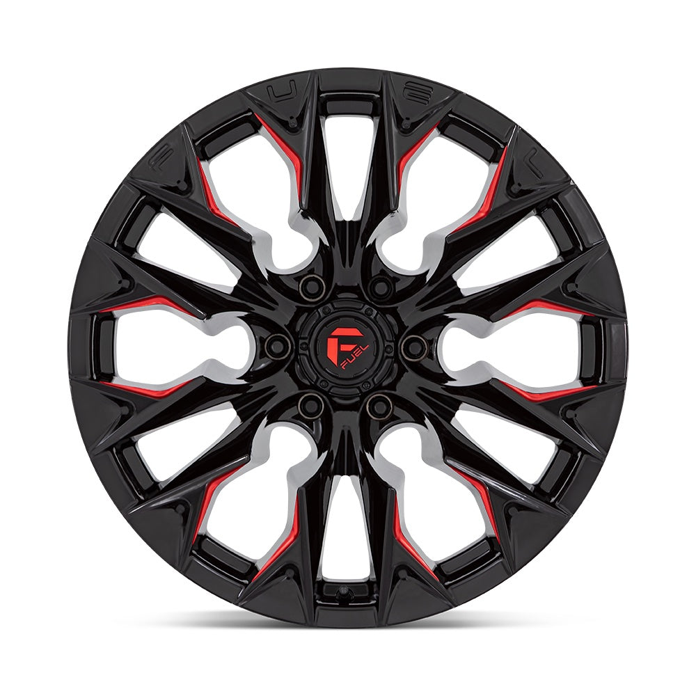 Fuel Off Road フューエルオフロード ホイール D823 FLAME | GLOSS BLACK MILLED W/ CANDY RED