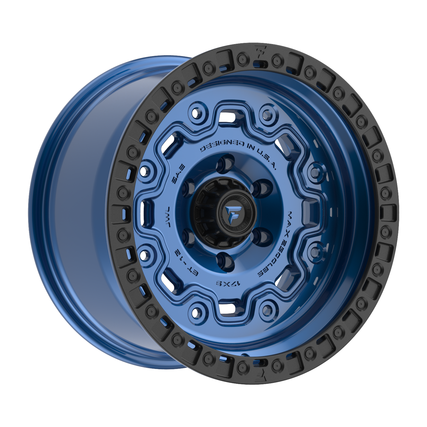 Fittipaldi Off Road FT100BLB | GLOSS BLUE WITH SATIN BLACK LIP