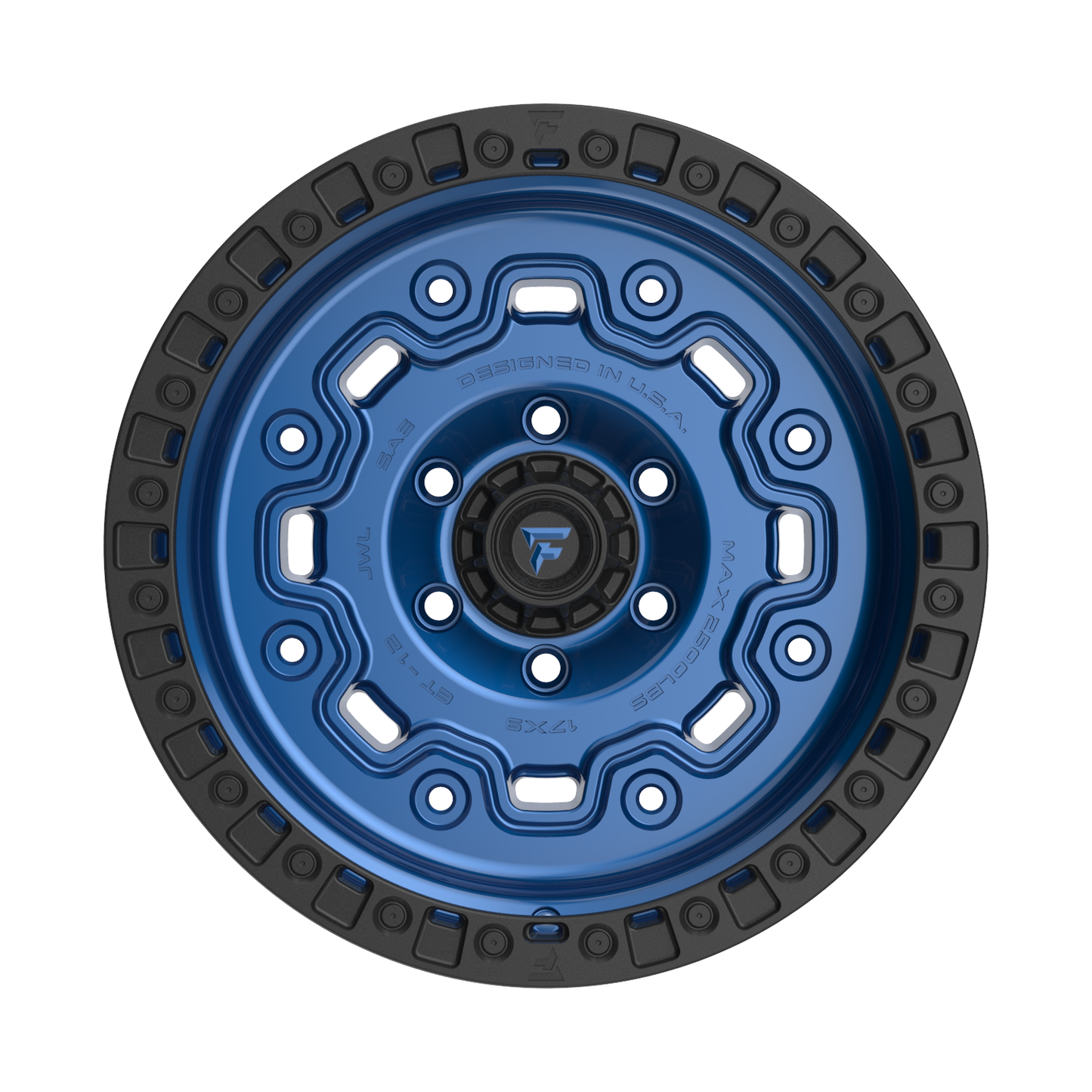 Fittipaldi Off Road FT100BLB | GLOSS BLUE WITH SATIN BLACK LIP