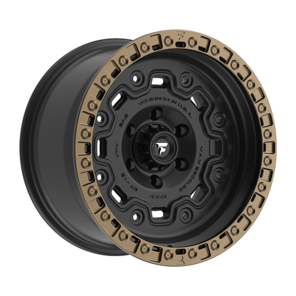 Fittipaldi Off Road FT100BZ | SATIN BLACK WITH BRONZE RING