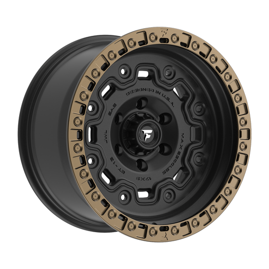 Fittipaldi Off Road FT100BZ | SATIN BLACK WITH BRONZE RING