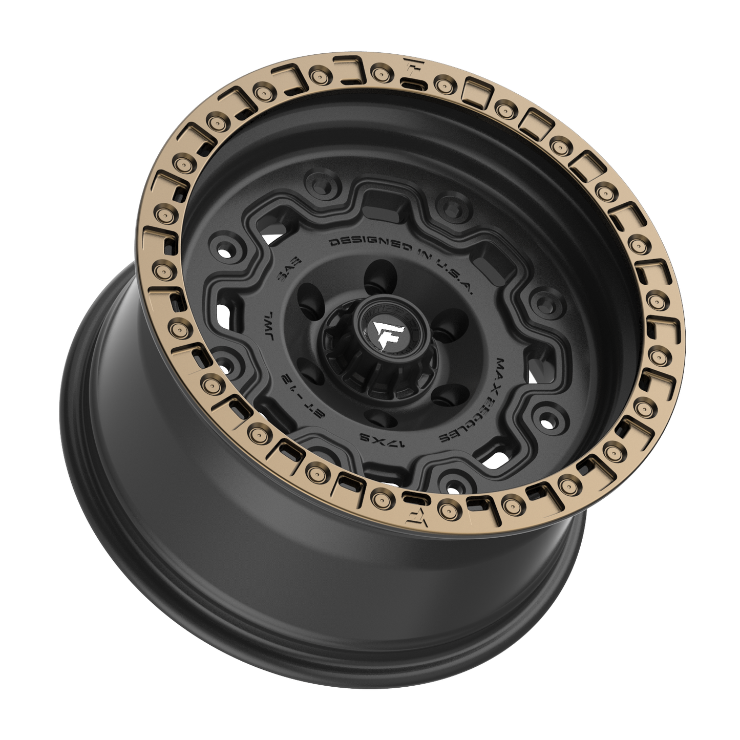 Fittipaldi Off Road FT100BZ | SATIN BLACK WITH BRONZE RING