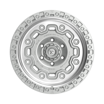 Fittipaldi Off Road FT100MS | GLOSS SILVER WITH MACHINED FACE AND UNDERCUT