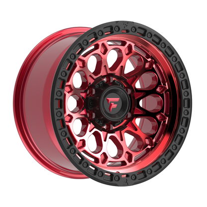 Fittipaldi Off Road FT101RTB | GLOSS RED WITH MACHINED FACE, RED TINT, AND SATIN BLACK LIP