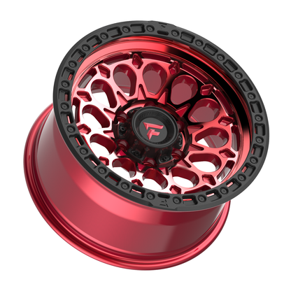 Fittipaldi Off Road FT101RTB | GLOSS RED WITH MACHINED FACE, RED TINT, AND SATIN BLACK LIP