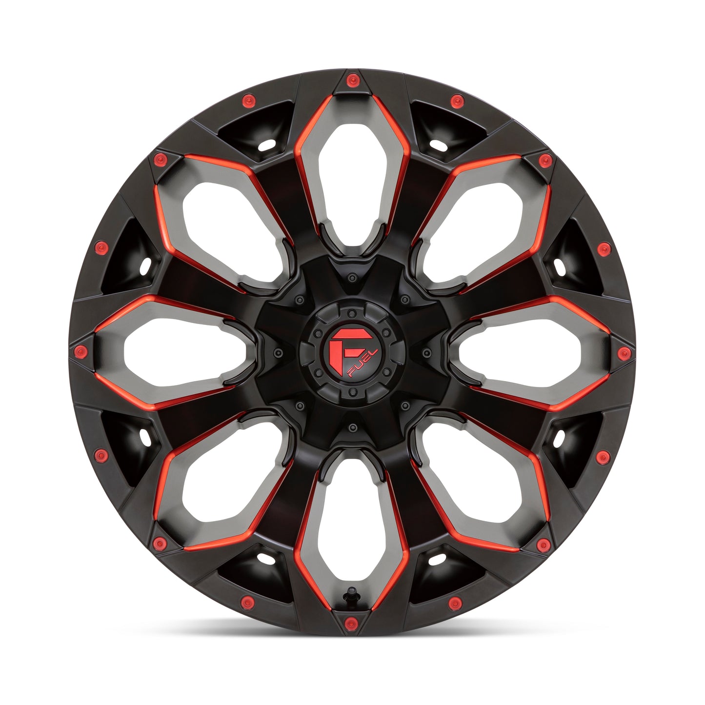 Fuel Off Road フューエルオフロード ホイール D808 HURRICANE | GLOSS BLACK MILLED RED TINT