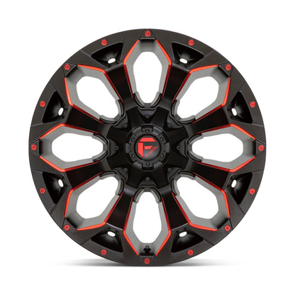 Fuel Off Road フューエルオフロード ホイール D808 HURRICANE | GLOSS BLACK MILLED RED TINT