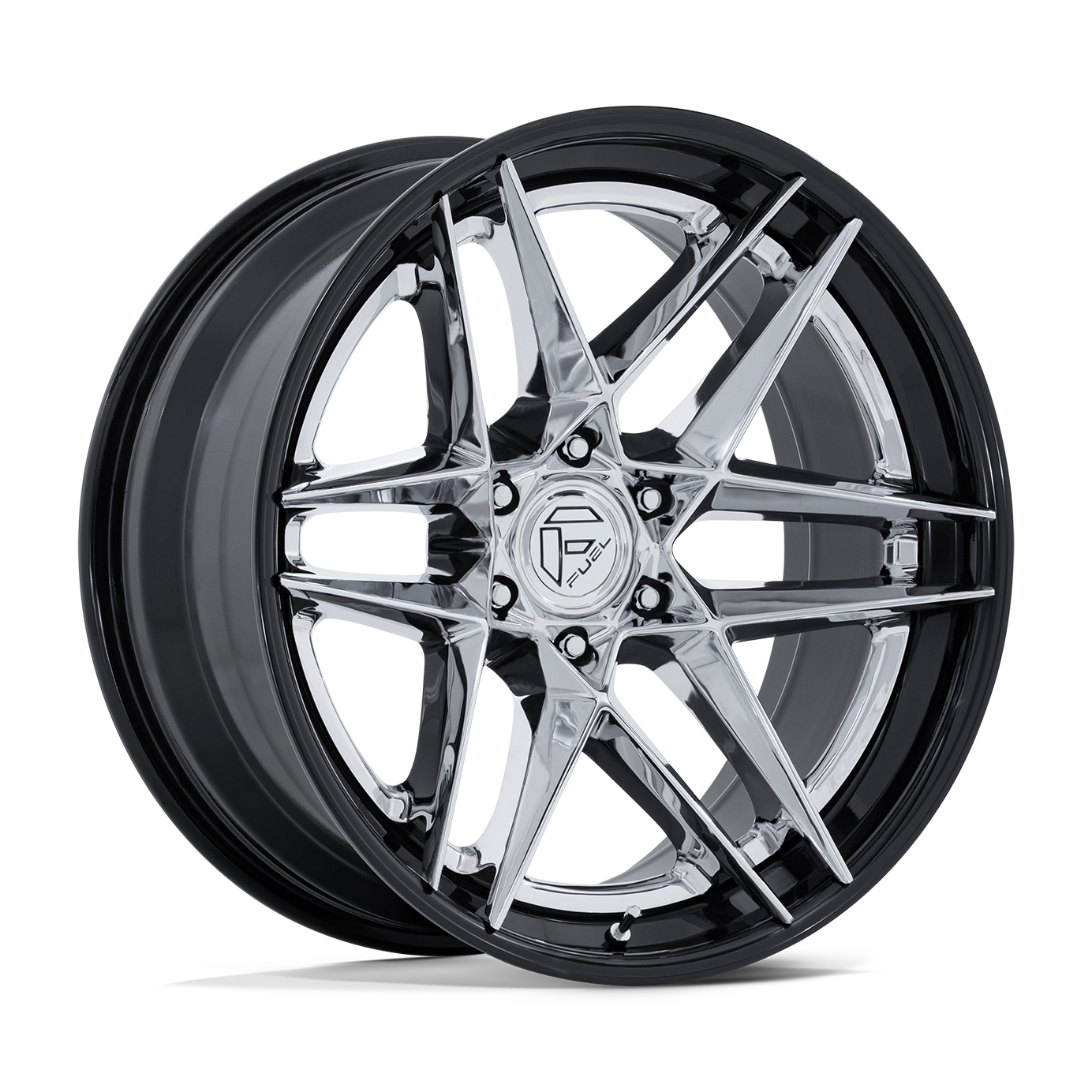 Fuel Off Road フューエルオフロード ホイール FC408 FLIGHT | CHROME W/ GLOSS BLACK LIP