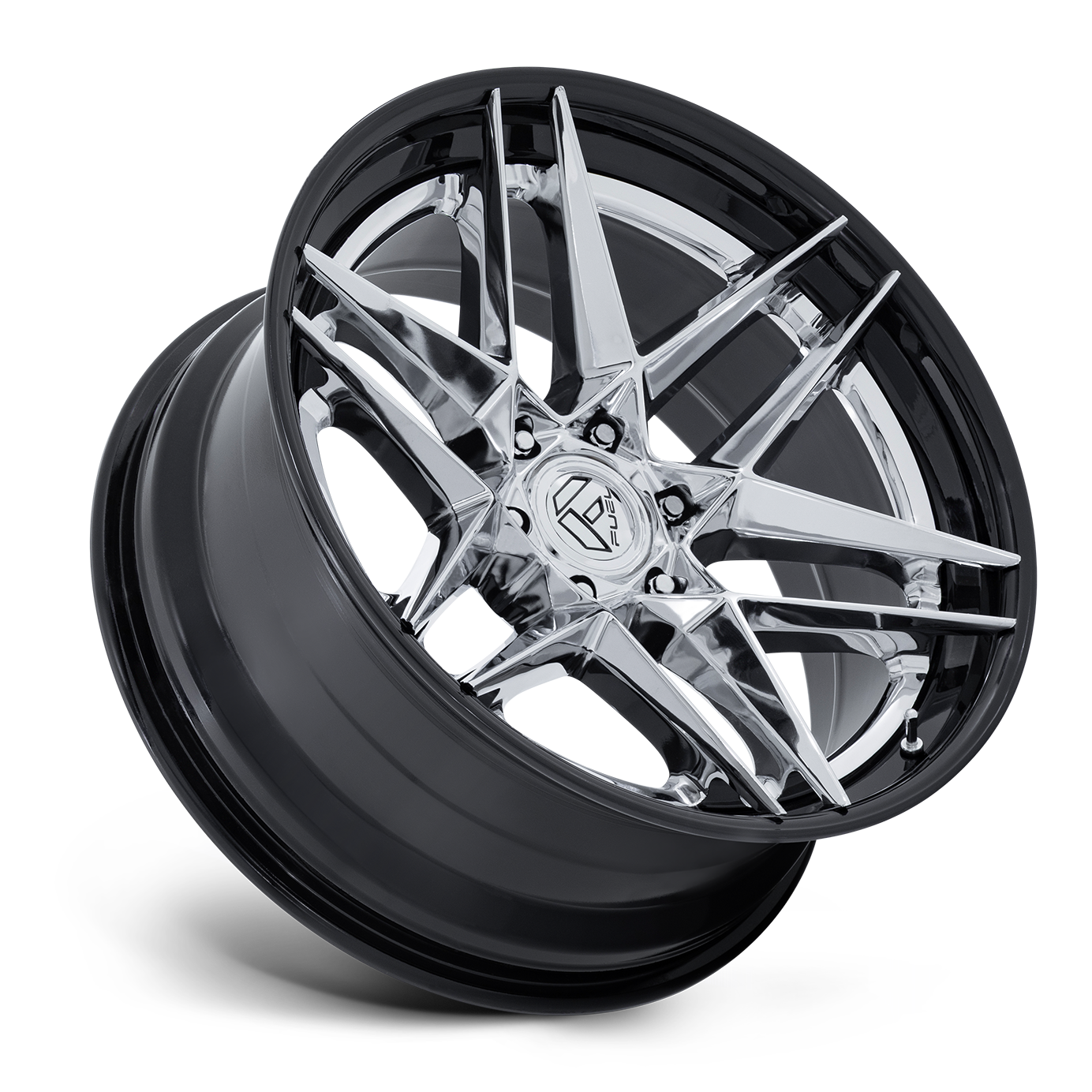 Fuel Off Road フューエルオフロード ホイール FC408 FLIGHT | CHROME W/ GLOSS BLACK LIP