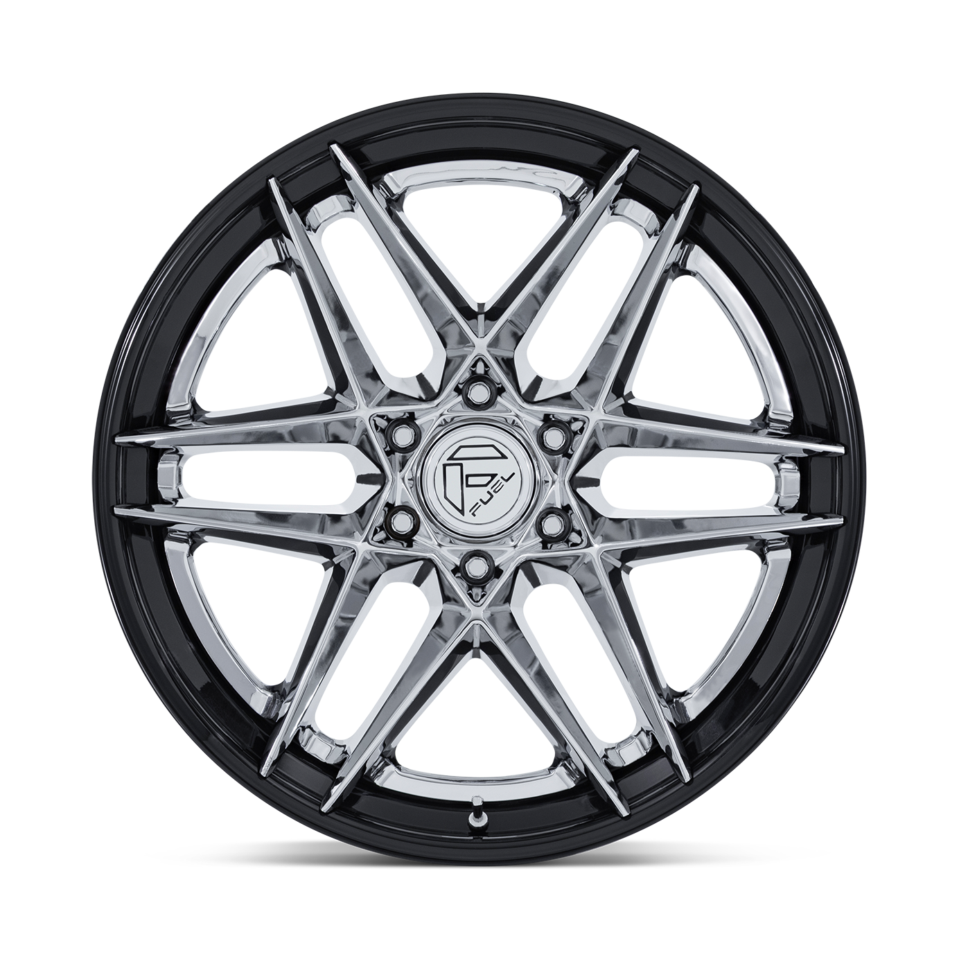 Fuel Off Road フューエルオフロード ホイール FC408 FLIGHT | CHROME W/ GLOSS BLACK LIP