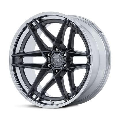Fuel Off Road フューエルオフロード ホイール FC408 FLIGHT | GLOSS GUNMETAL W/ CHROME LIP