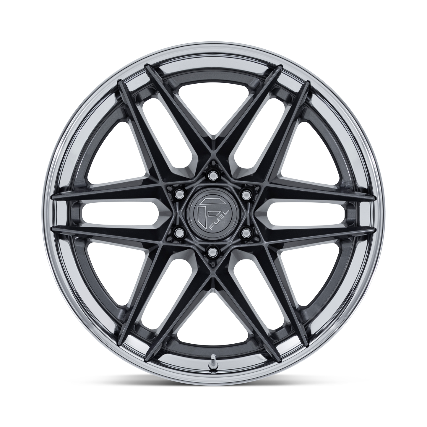 Fuel Off Road フューエルオフロード ホイール FC408 FLIGHT | GLOSS GUNMETAL W/ CHROME LIP