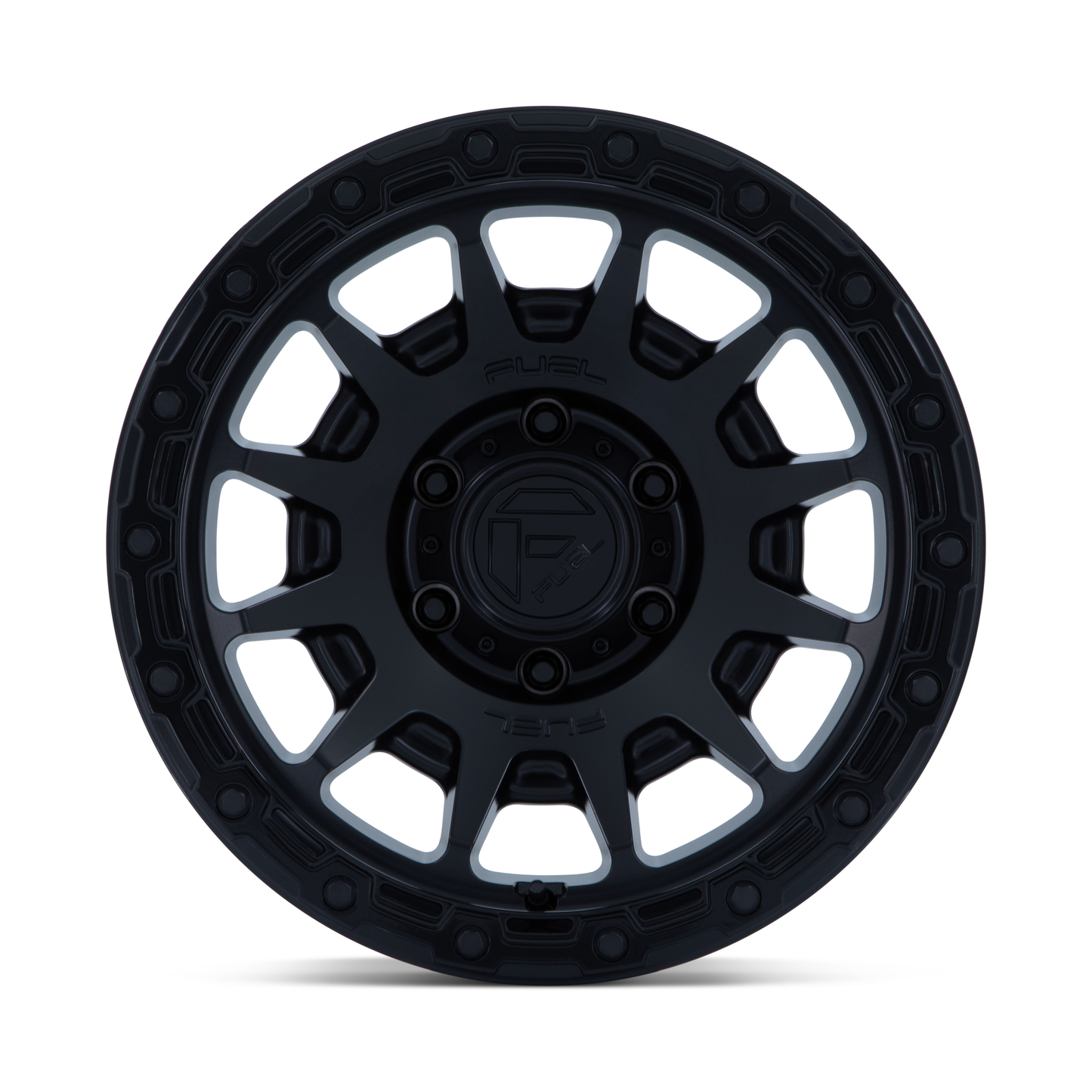 Fuel Off Road フューエルオフロード ホイール FC884 FORTRESS | MATTE BLACK W/ GLOSS BLACK LIP