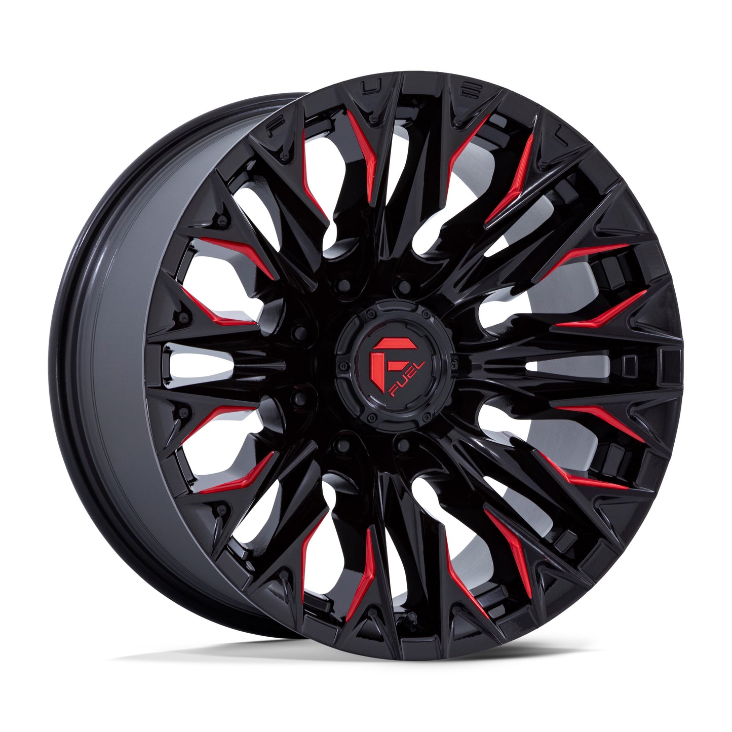 Fuel Off Road フューエルオフロード ホイール D823 FLAME | GLOSS BLACK MILLED W/ CANDY RED