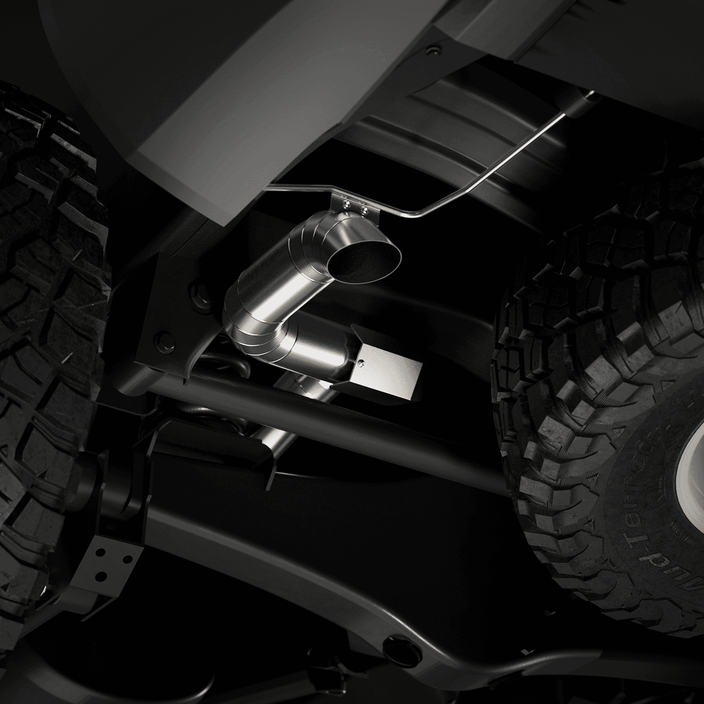 NYTOP Titanium アクスルダンプエキゾースト (ランンクル250/GX550用)