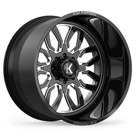 KG1 FORGED ホイール KF015 GEAR | GLOSS BLACK MILLED