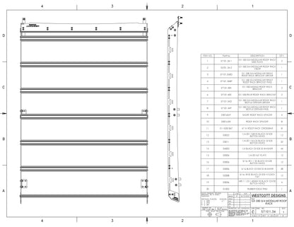 WESTCOTT DESIGNS 3/4 ルーフラック (ランクル250/LEXUS GX550)