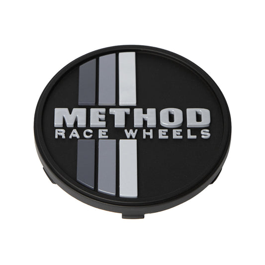 Method Race Wheels メソッド ホイール Center Cap センターキャップ グレーストライプ スナップイン Black