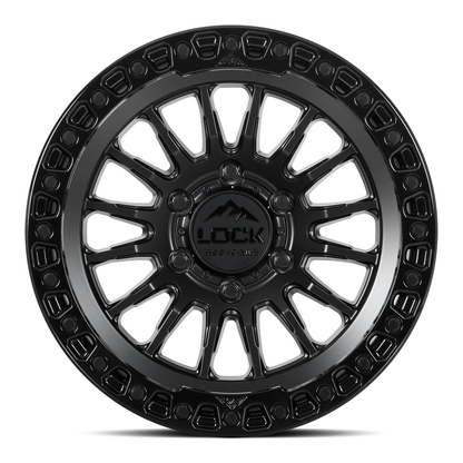 Lock Off Road Wheels ロックオフロード ホイール GRIT | Matte Black w/ Gloss Black Ring