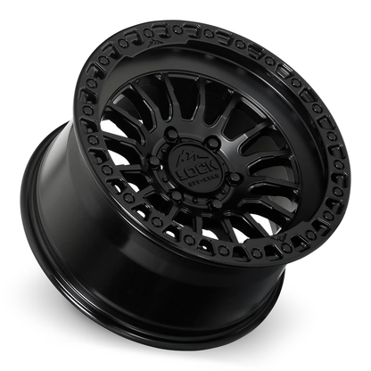 Lock Off Road Wheels ロックオフロード ホイール GRIT | Matte Black w/ Gloss Black Ring
