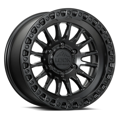Lock Off Road Wheels ロックオフロード ホイール GRIT | Matte Black w/ Matte Black Ring