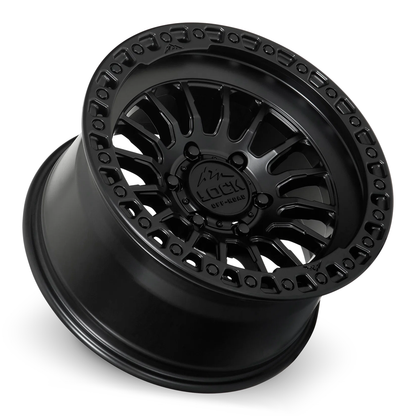Lock Off Road Wheels ロックオフロード ホイール GRIT | Matte Black w/ Matte Black Ring
