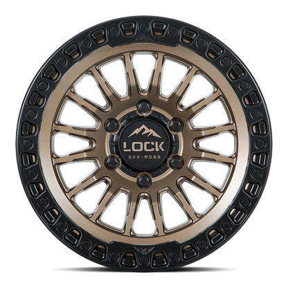 Lock Off Road Wheels ロックオフロード ホイール GRIT | Matte Bronze w/ Matte Black Ring