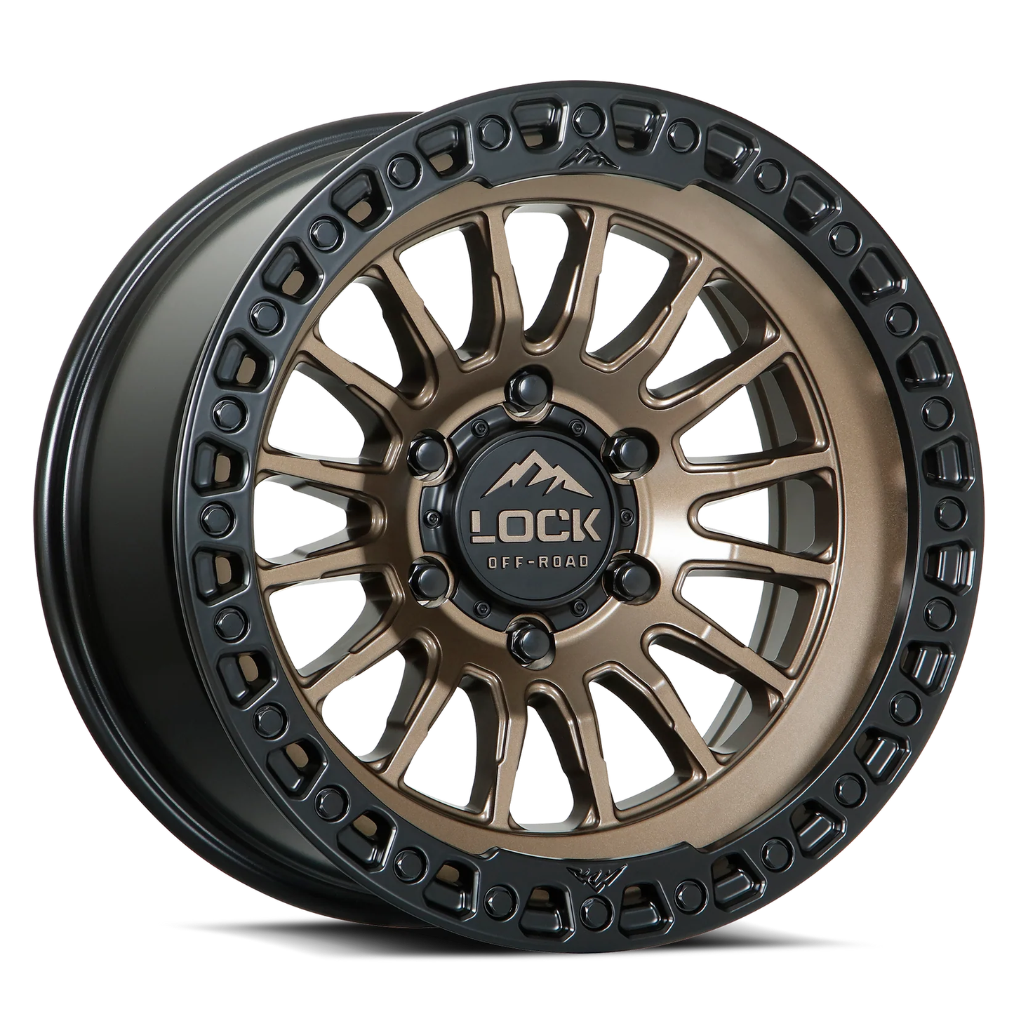 Lock Off Road Wheels ロックオフロード ホイール GRIT | Matte Bronze w/ Matte Black Ring