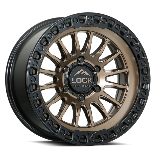 Lock Off Road Wheels ロックオフロード ホイール GRIT | Matte Bronze w/ Matte Black Ring