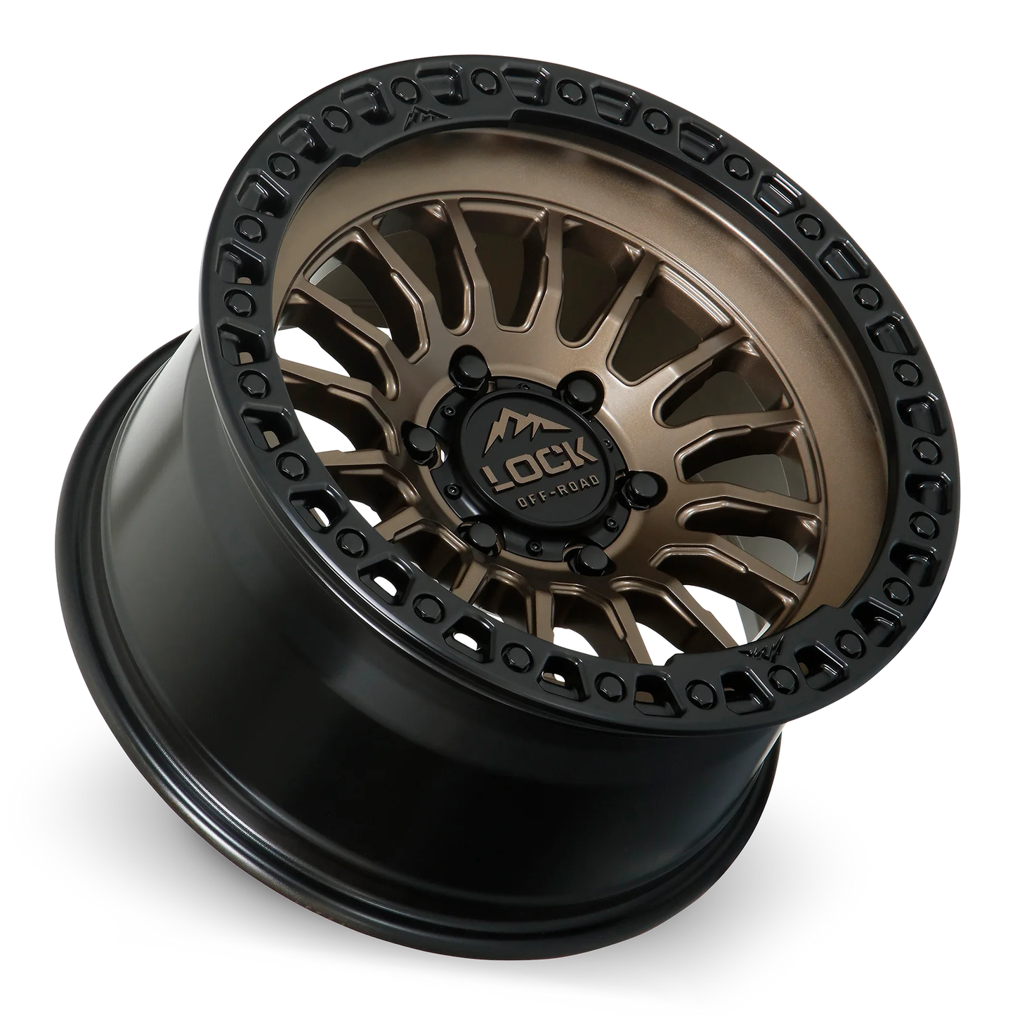 Lock Off Road Wheels ロックオフロード ホイール GRIT | Matte Bronze w/ Matte Black Ring