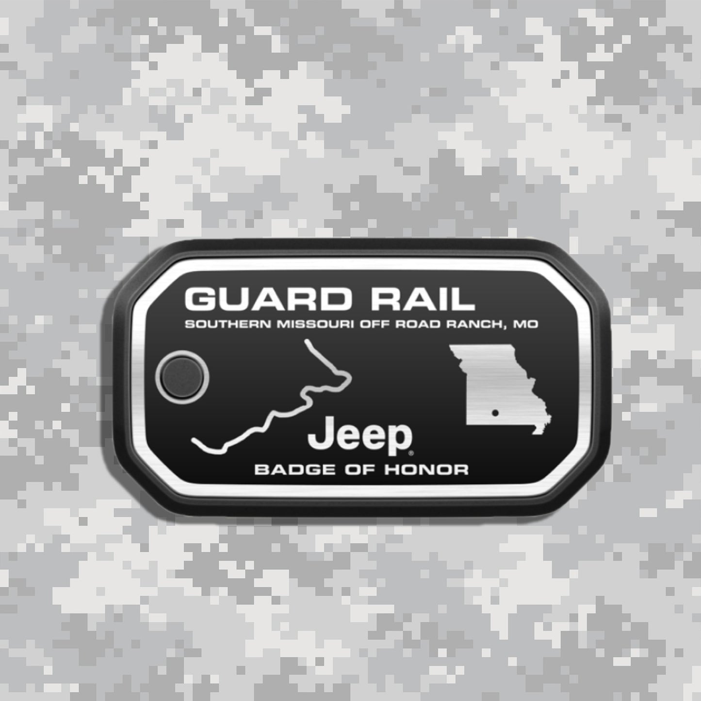 Badge of Honor バッジオブオナー Missouri Southern Missouri Off-Road Ranch Guard Rail ミズーリ サザンミズーリ・オフロード・ランチ 本国 ジープバッジ