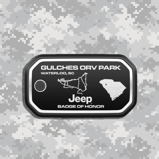 Badge of Honor バッジオブオナー South Carolina Waterloo Gulches Off Road Vehicle Park サウスカロライナ ワーテルロー 本国 ジープバッジ