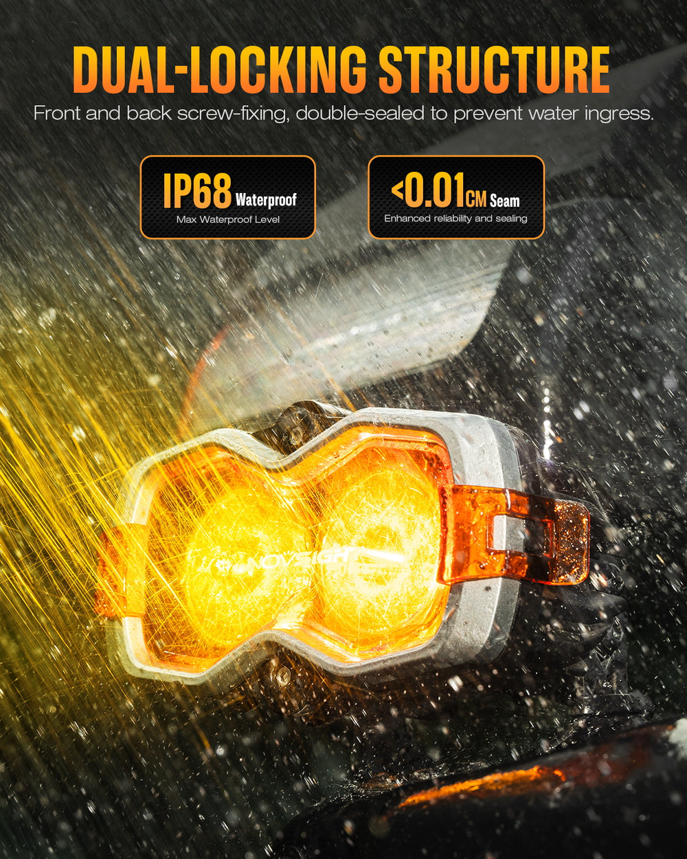 NOVSIGHT HALO Standardシリーズ 4.5インチ DRL LEDポッドライト