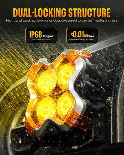 NOVSIGHT HALO Standardシリーズ 6インチ DRL LEDポッドライト