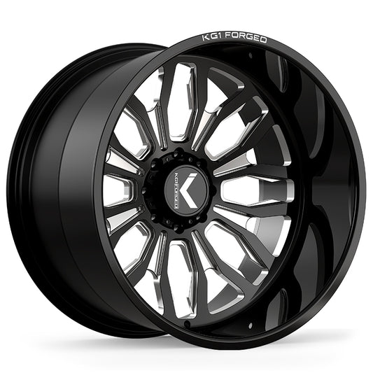 KG1 FORGED ホイール KC017 HEATHEN | GLOSS BLACK MILLED
