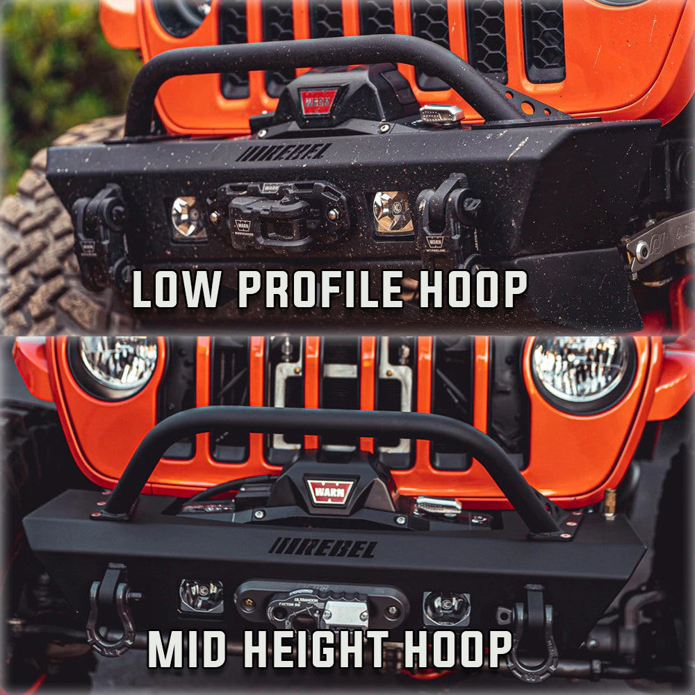 Rebel OFF ROAD Summitシリーズ フロントバンパー用 スチールフープ (JK/JL/JT)